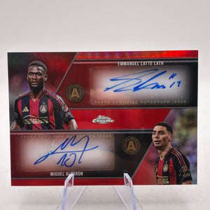 2025 Topps MLS 30th Anniversary Emmanuel Latte Lath Miguel Almiron 2/5 Dual Auto