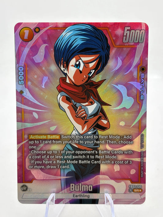 Dragon Ball Super Fusion World - Bulma FB02-130 SR Alternate Art FRENLY BRICKS - Open 7 Days