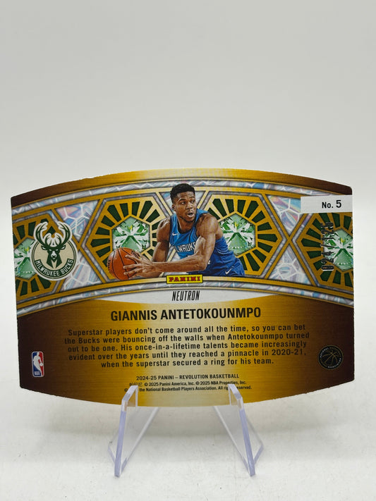 2024-25 Panini Revolution Basketball #5 Giannis Antetokounmpo /125 image 2