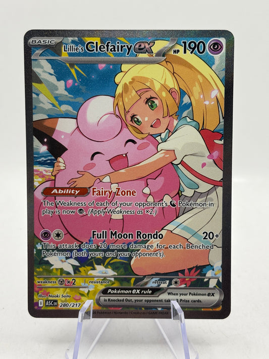 Pokémon TCG Ascended Heroes - Lillie’s Clefairy EX 280/217 Special Illustration product image