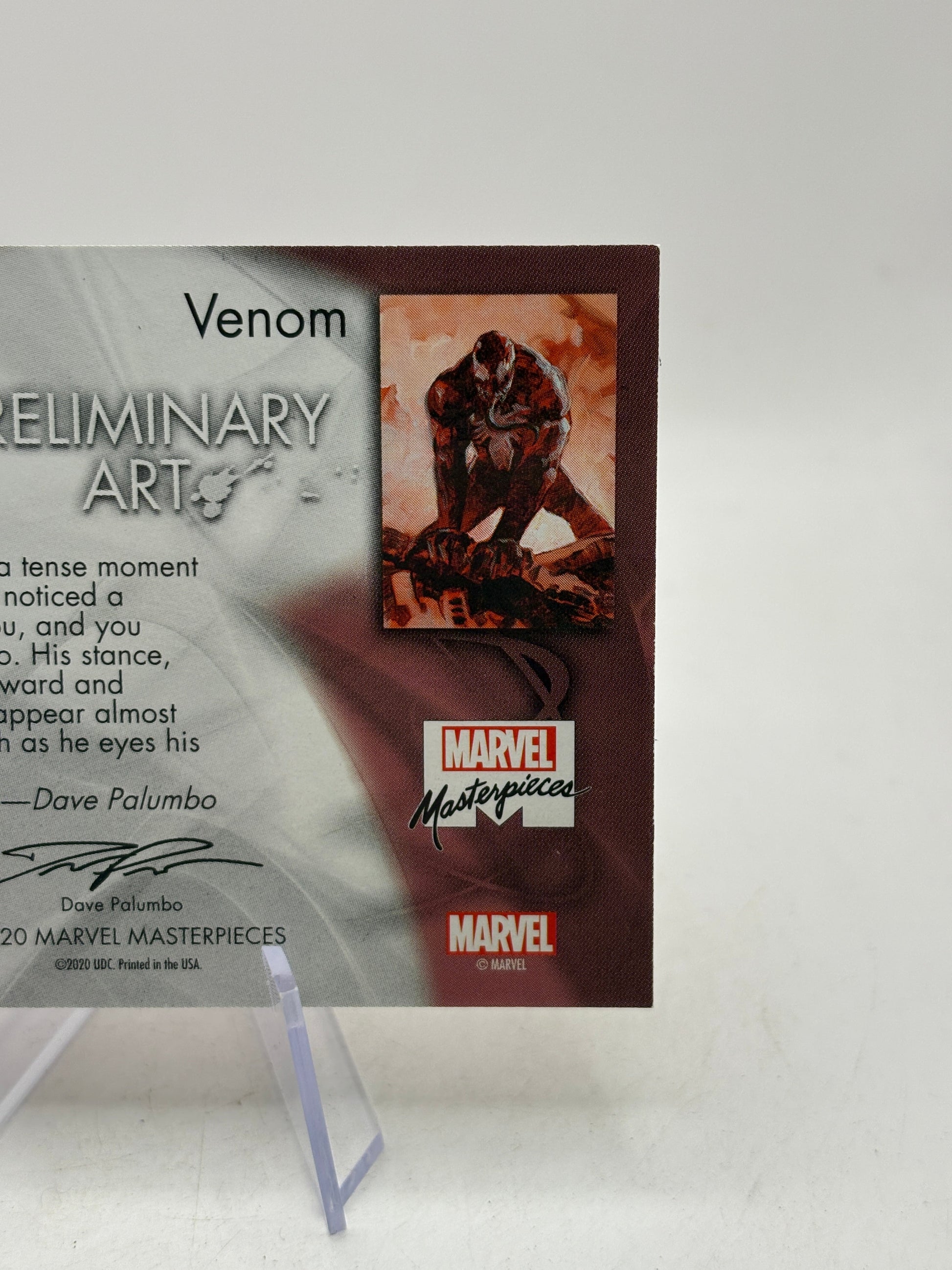 2020 Marvel Masterpieces #18 Venom Preliminary Arts