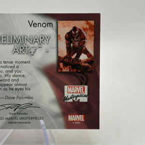 2020 Marvel Masterpieces #18 Venom Preliminary Arts