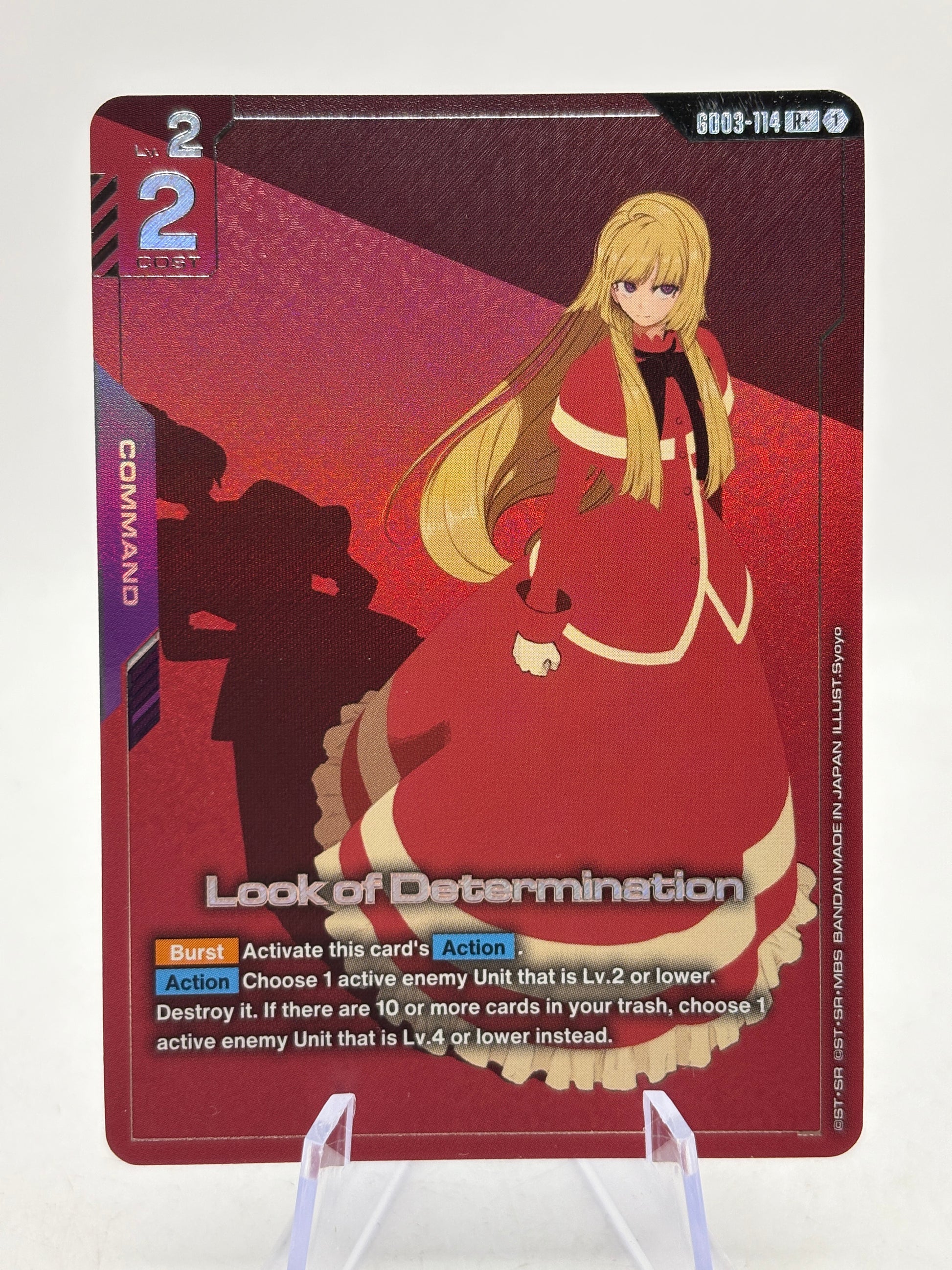 Gundam TCG - Look of Determination GD03-114 R+ LP