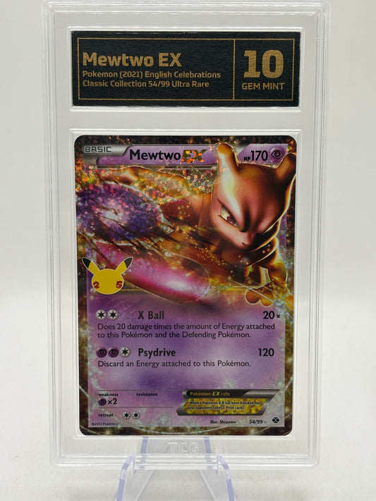 Pokémon TCG 25th Anniversary Mewtwo EX 54/99 ARK Grading 10 Gem Mint product image
