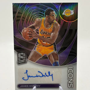 2022-23 Panini Spectra Basketball - James Worthy Auto 61/99