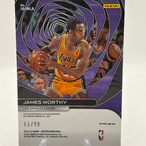 2022-23 Panini Spectra Basketball - James Worthy Auto 61/99