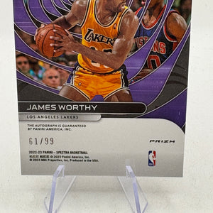 2022-23 Panini Spectra Basketball - James Worthy Auto 61/99