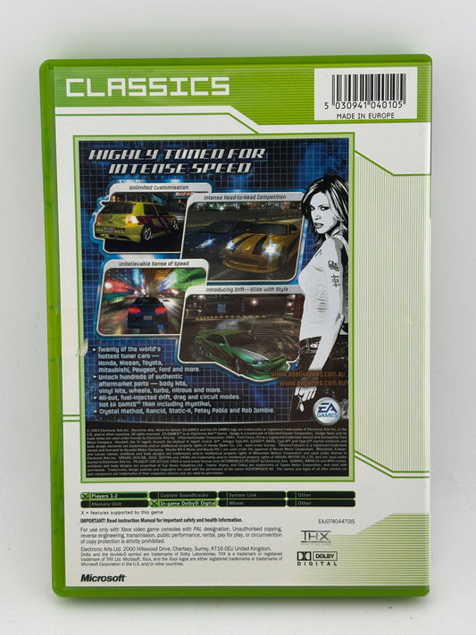 Microsoft Original Xbox Classics - Need for Speed Underground Video Game FRENLY BRICKS - Open 7 Days