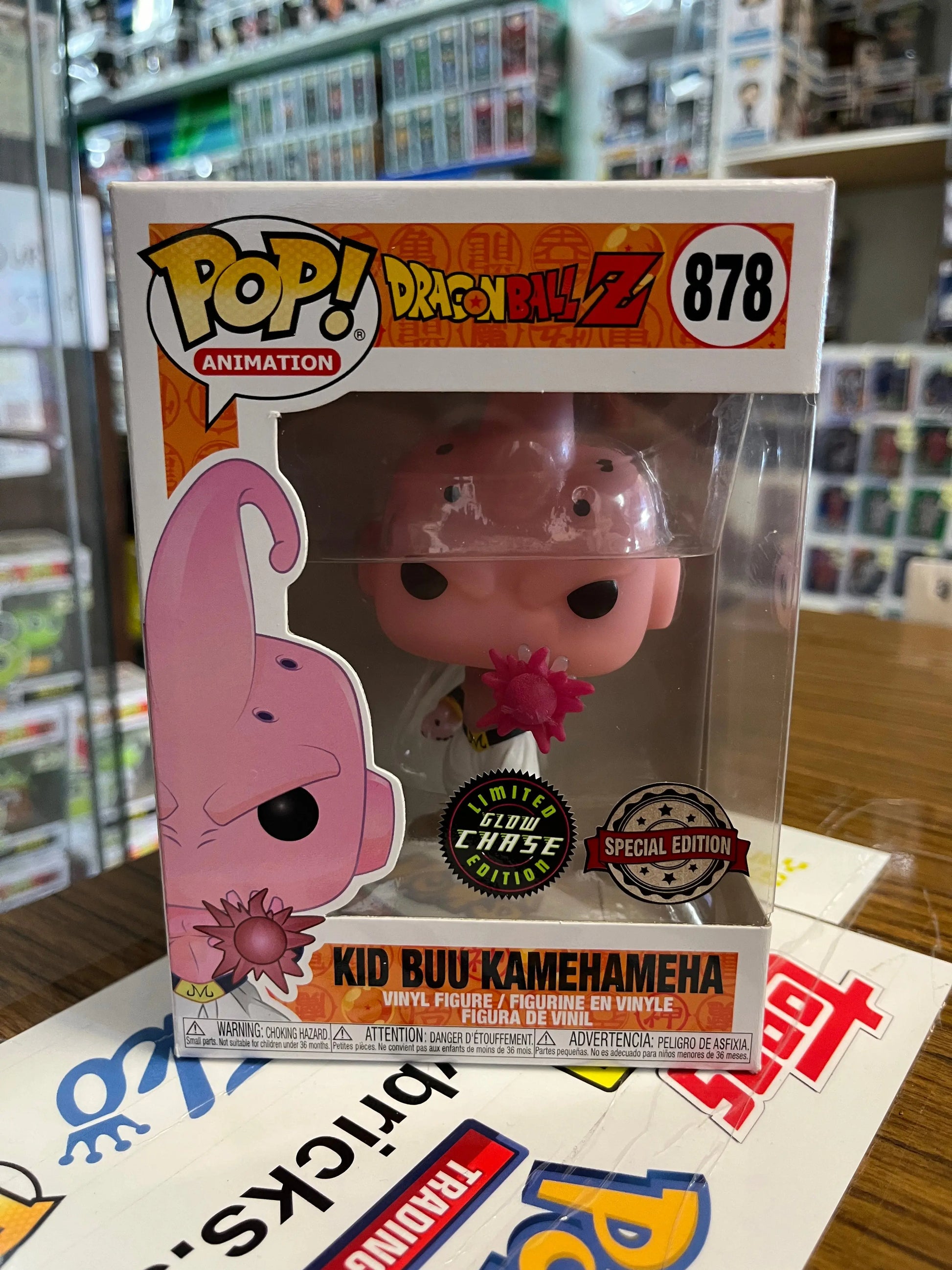 Funko POP Animation - Kid Buu Kamehameha #878 (Glow Chase Exclusive) FRENLY BRICKS - Open 7 Days