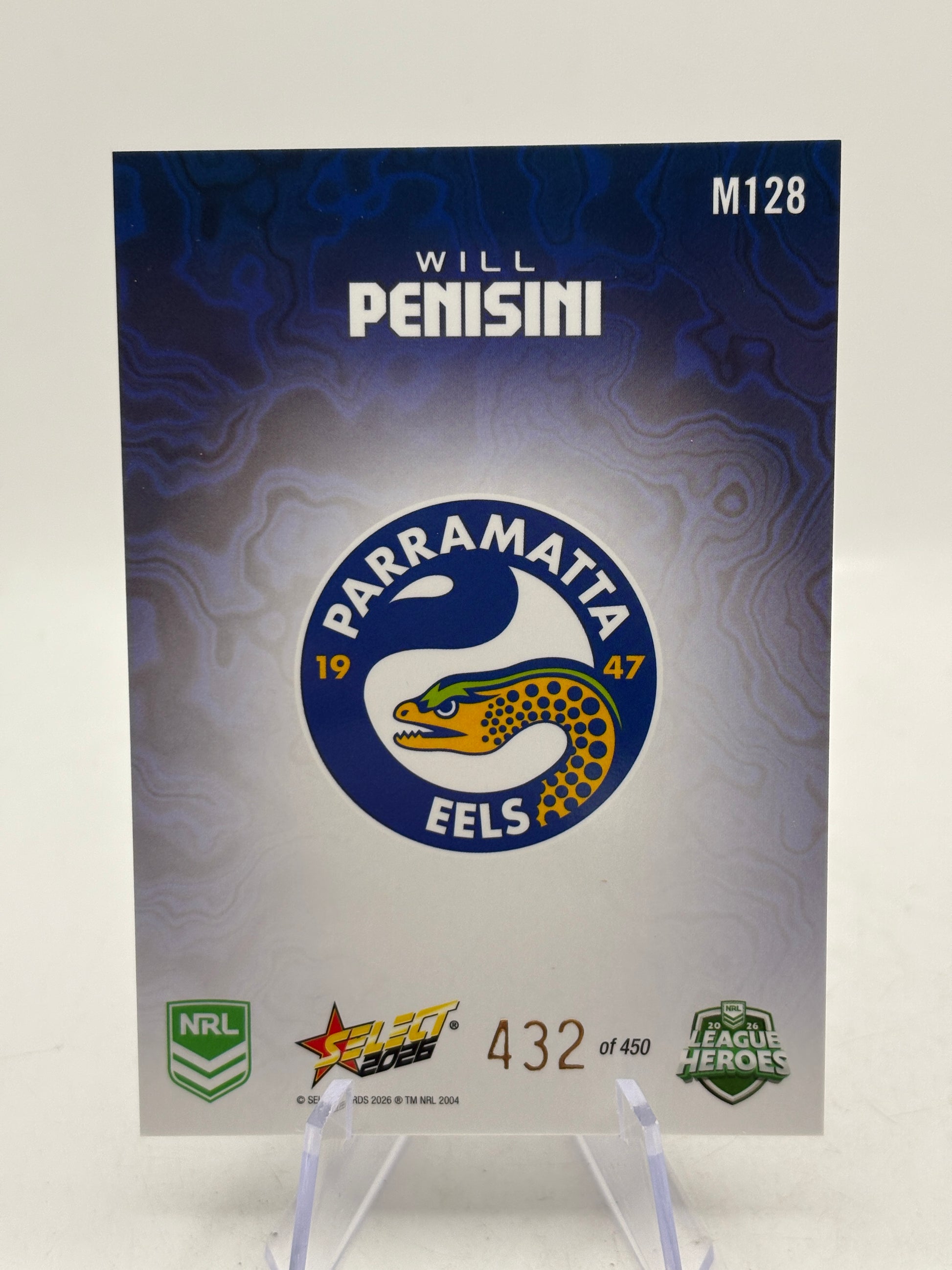 2026 Select NRL - M128 Mercury Will Penisini 432/450 Parramatta Eels