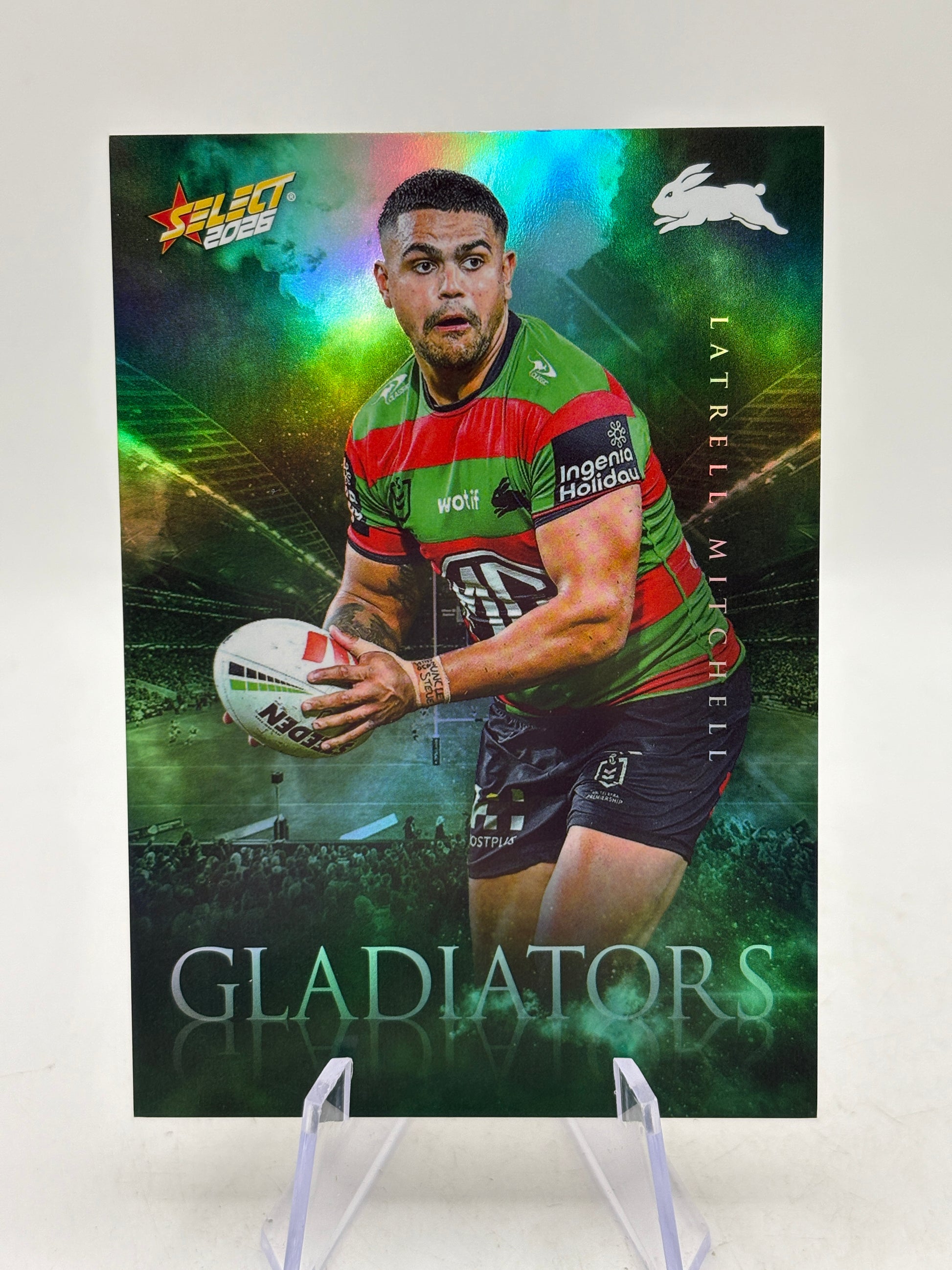2026 Select NRL Gladiators G113 Latrell Mitchell 185/599 South Sydney Rabitohs