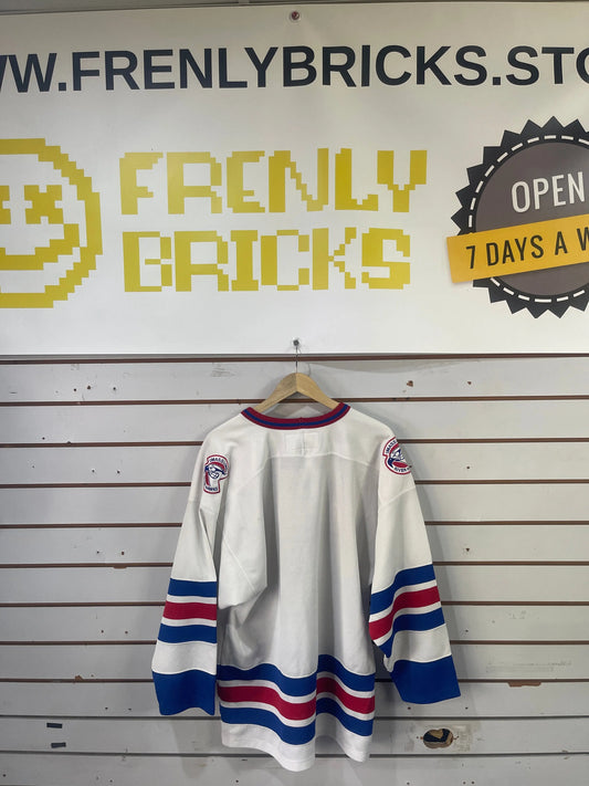 Nike Umass Lowell River Hawks Vintage Hockey Jersey XL FRENLY BRICKS - Open 7 Days