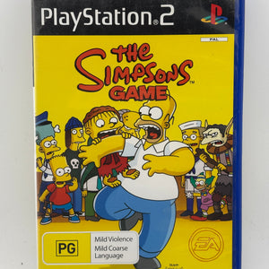 Sony Playstation 2 - The Simpsons Game Video Game with Manual FRENLY BRICKS - Open 7 Days