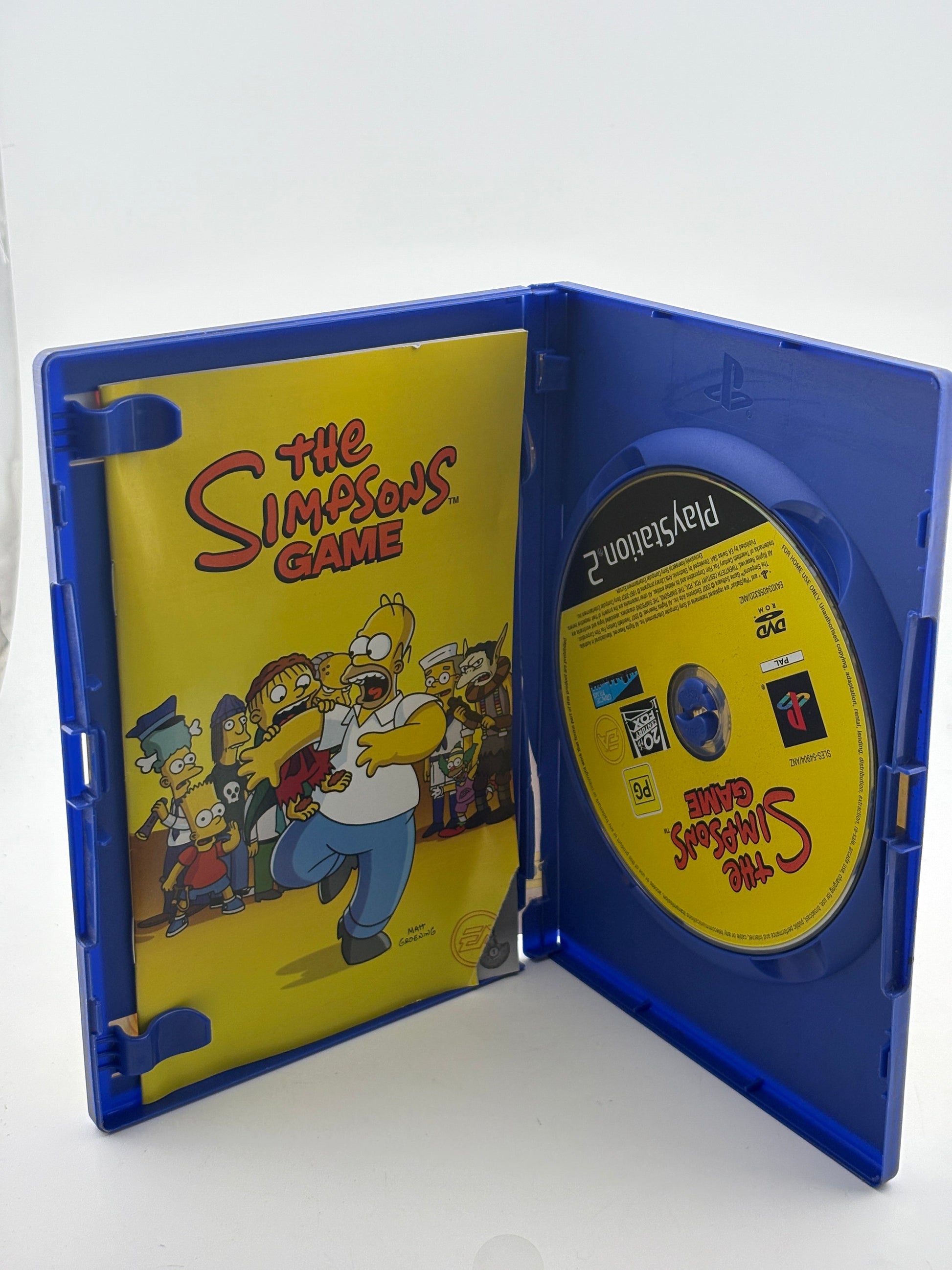 Sony Playstation 2 - The Simpsons Game Video Game with Manual FRENLY BRICKS - Open 7 Days