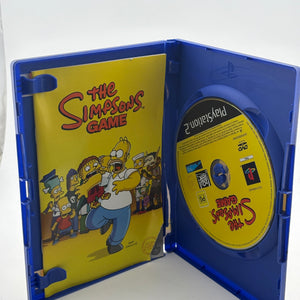 Sony Playstation 2 - The Simpsons Game Video Game with Manual FRENLY BRICKS - Open 7 Days
