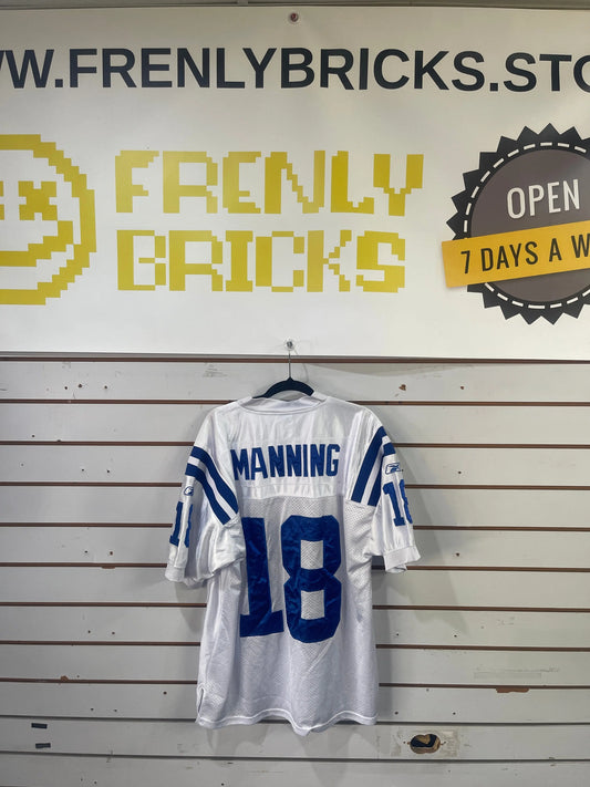 NFL Reebok Indianapolis Colts Peyton Manning #18 Jersey Large FRENLY BRICKS - Open 7 Days
