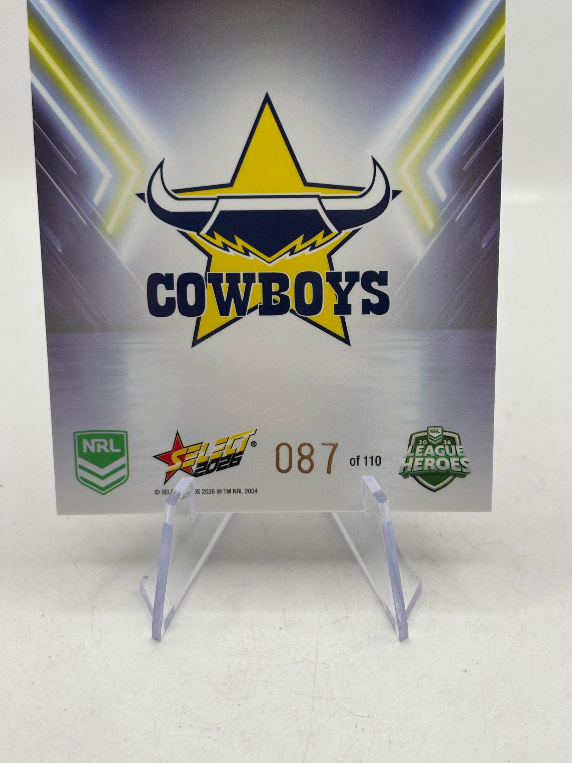 2026 Select NRL - PM48 Zac Laybutt 087/110 Cowboys