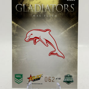 2026 Select NRL - Gladiators Gold Max Plath 062/140