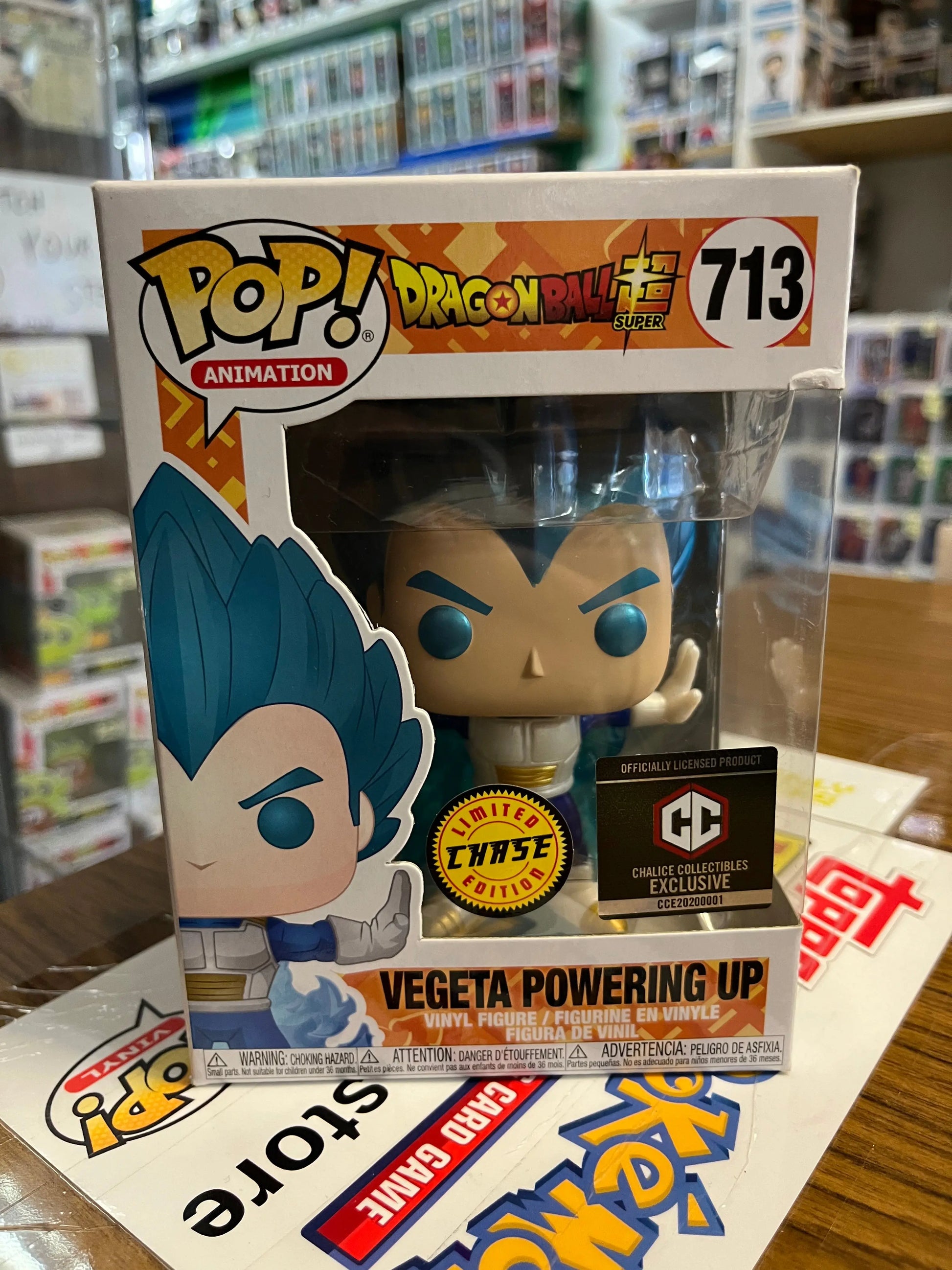 Funko POP Animation - Vegeta Powering Up #713 (Limited Chase - Chalice Collectables Exclusive) FRENLY BRICKS - Open 7 Days