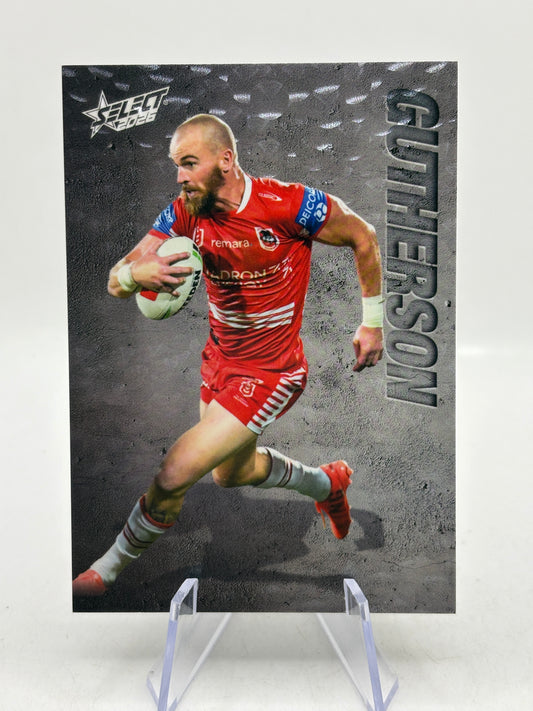 2026 Select NRL - Etched E122 Clinton Gutherson 147/185 Dragons image 2