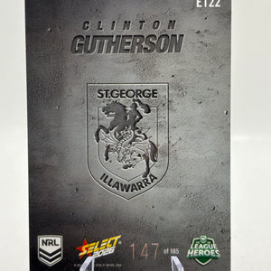 2026 Select NRL - Etched E122 Clinton Gutherson 147/185 Dragons
