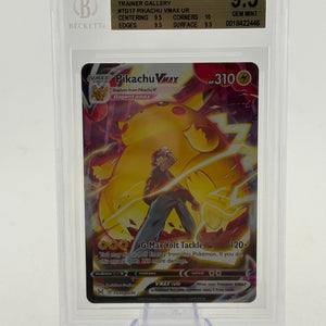 Pokemon TCG SWSH Lost Origin - Pikachu VMAX TG17/TG30 BGS 9.5 FRENLY BRICKS - Open 7 Days