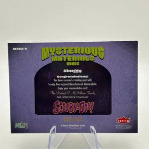 2024 Fleer Scooby Doo Mysterious Material Quad Relics /249 Shaggy #MMQ-4 FRENLY BRICKS - Open 7 Days