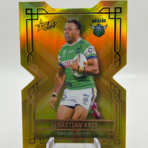 2026 Select NRL CDG16 - Sebastian Kris Gold Diecut 016/250 Raiders