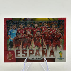 2014 Panini Fifa World Cup Brasil - #29 Spain Team Photo “Espana” Red /149 FRENLY BRICKS - Open 7 Days
