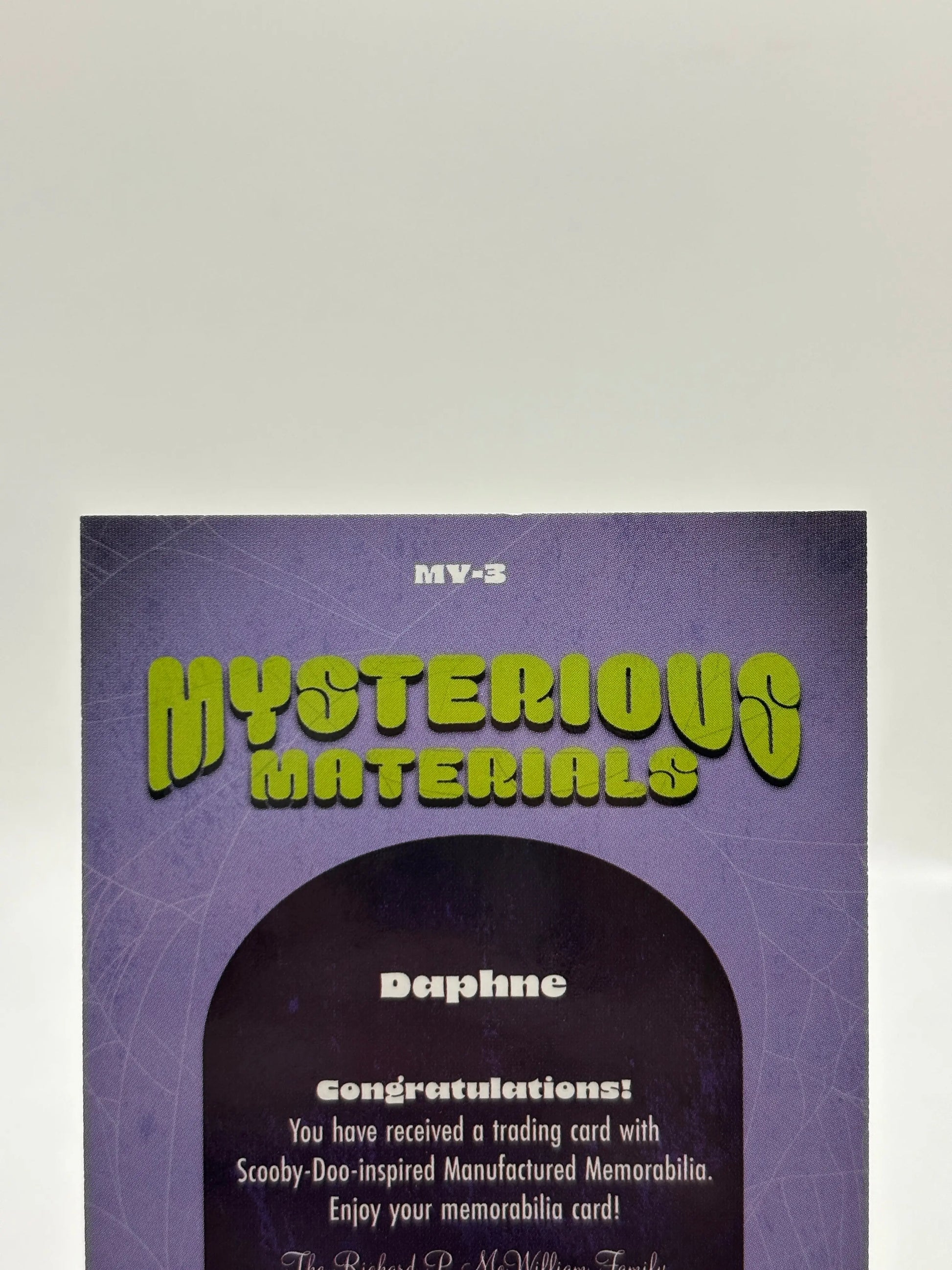 2025 Fleer Scooby-Doo Mysterious Materials Relic Daphne #MY-3 FRENLY BRICKS - Open 7 Days