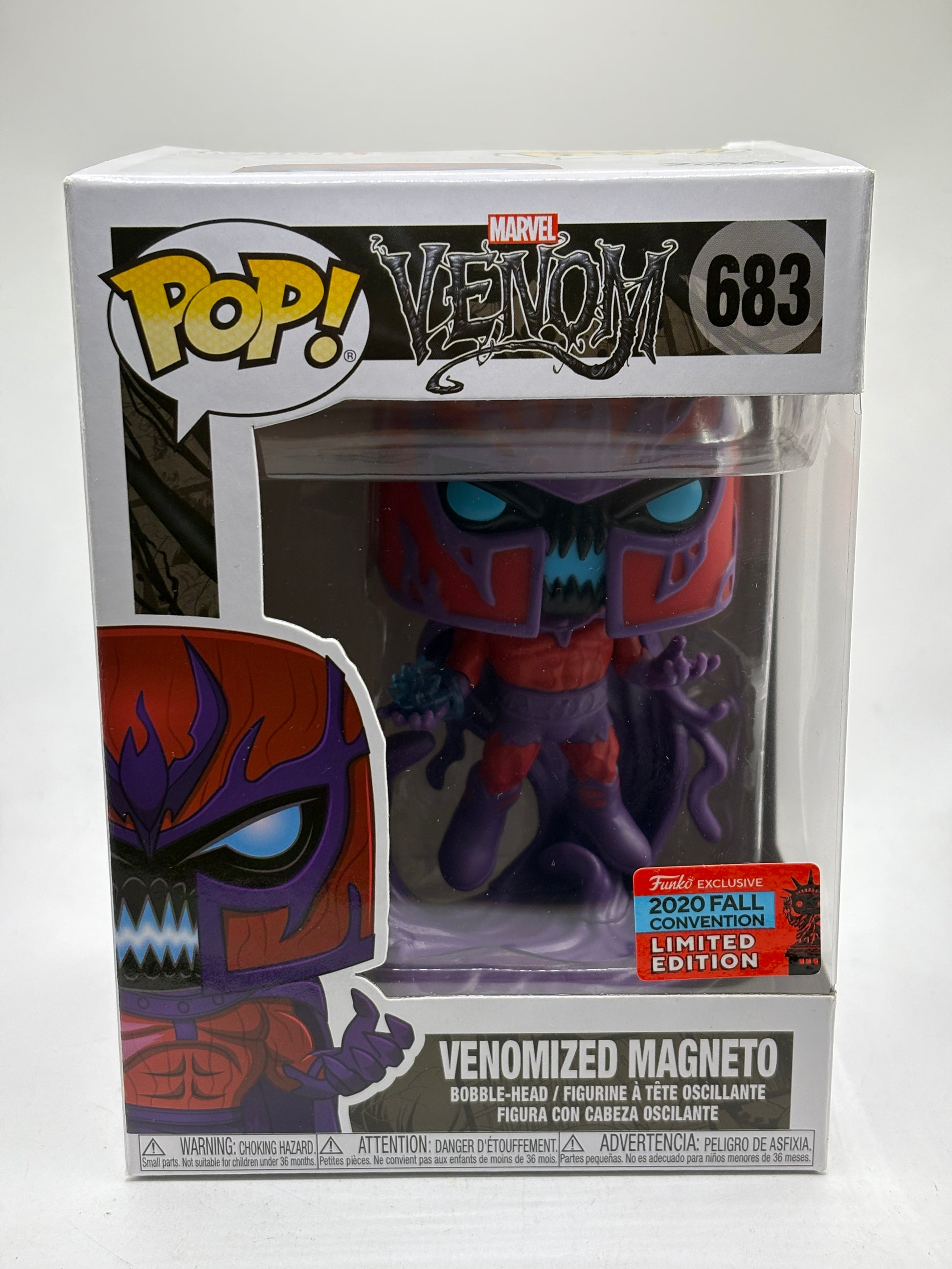 Funko POP! Marvel Venom #683 Venomized Magneto 2020 Fall Con Limited