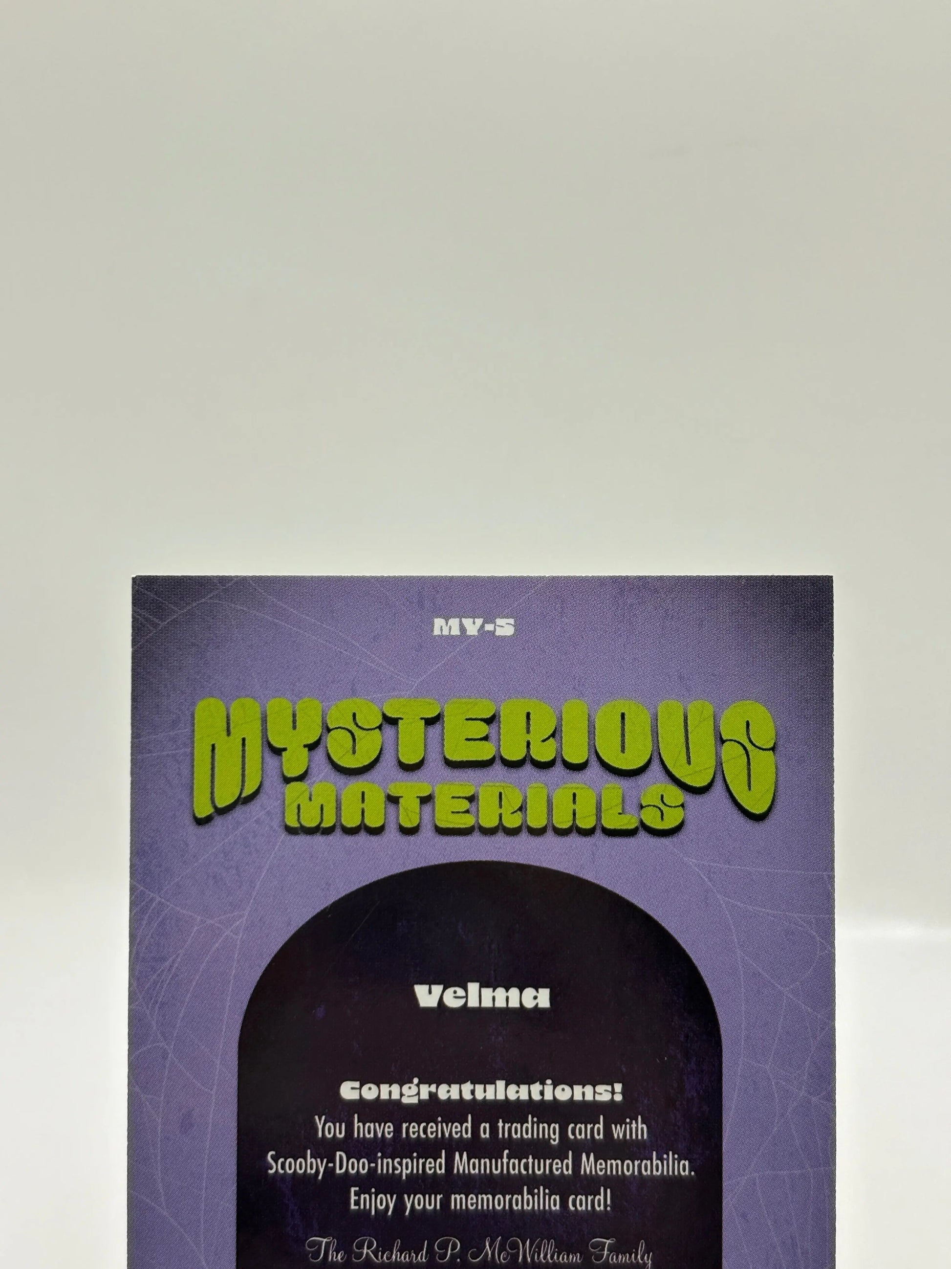2024 Fleer Scooby-Doo Velma Mysterious Materials Relic Card MY-5 FRENLY BRICKS - Open 7 Days
