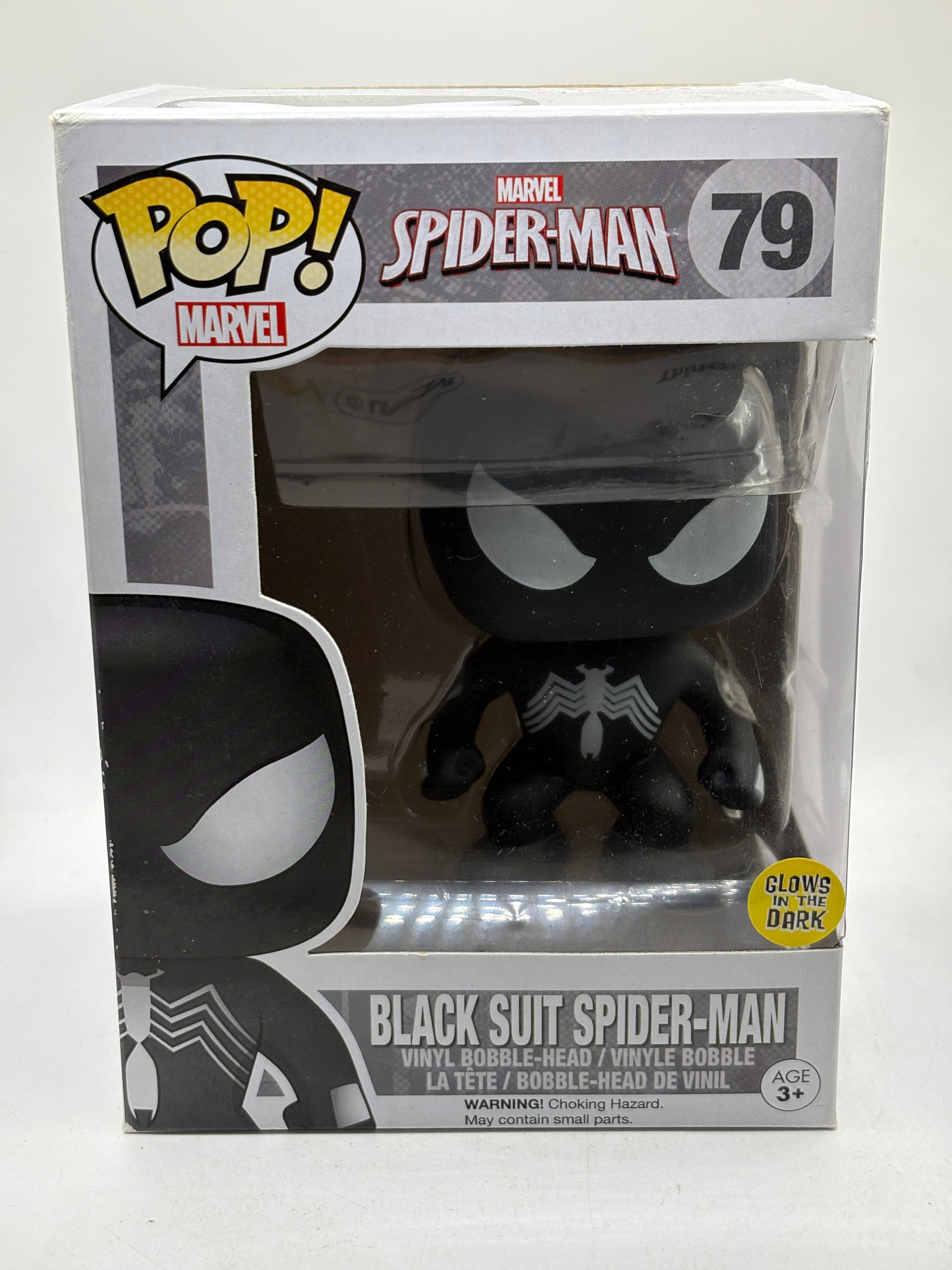 Funko POP! Marvel Spider-man #79 Black Suit Spider-Man Glow
