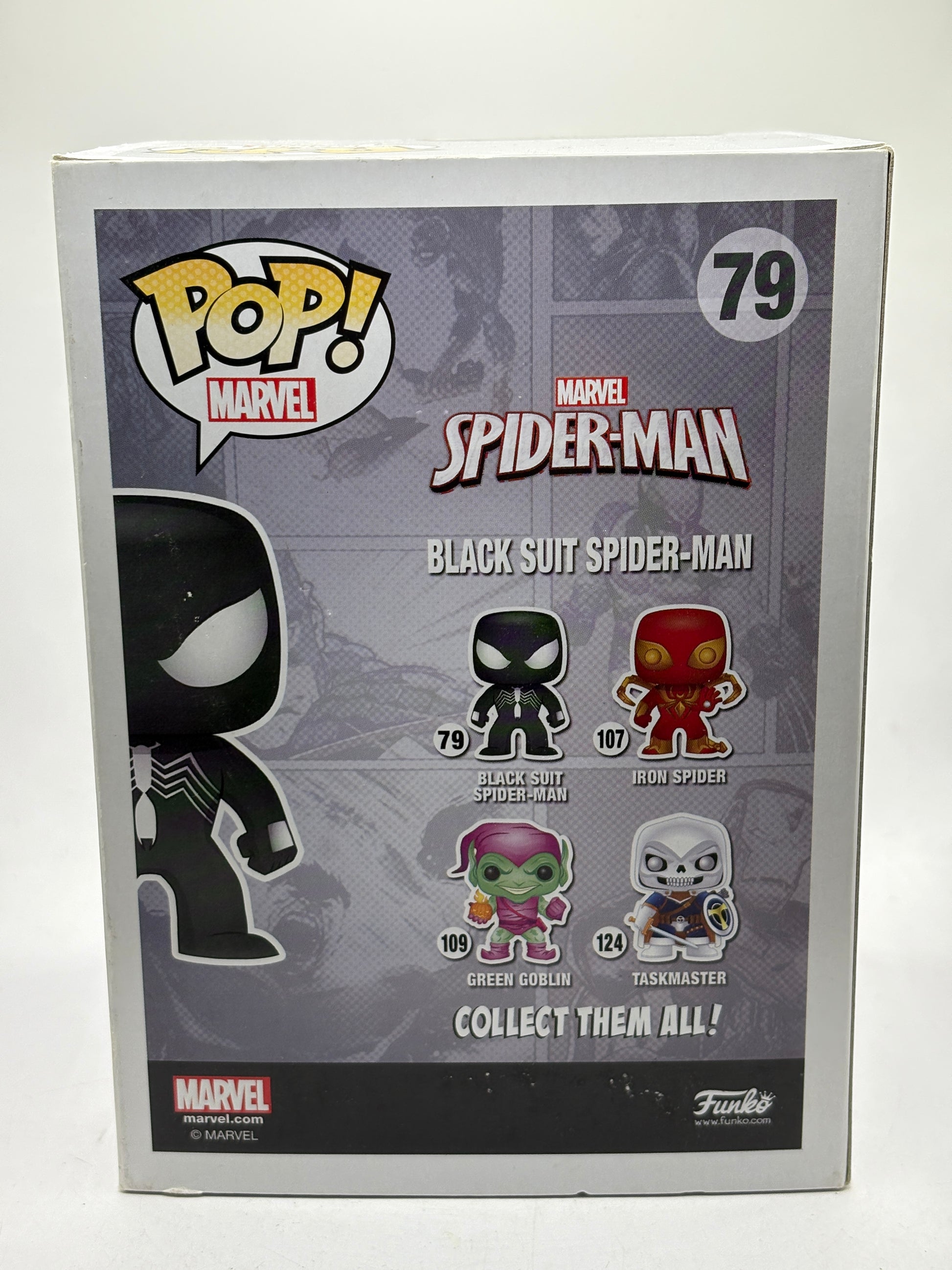 Funko POP! Marvel Spider-man #79 Black Suit Spider-Man Glow