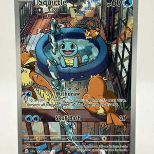 Pokemon TCG Stellar Crown - Squirtle 148/142 Art Rare NM FRENLY BRICKS - Open 7 Days