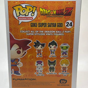 Funko POP! Animation Dragon Ball Z #24 Goku (Super Saiyan God) Vinyl Figure
