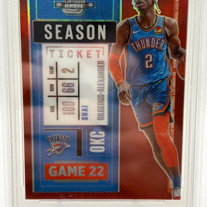 2020 Contenders Optic - Shai Gilgeous Alexander Red #74 PSA 9 FRENLY BRICKS - Open 7 Days