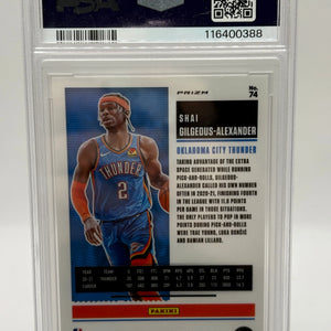 2020 Contenders Optic - Shai Gilgeous Alexander Red #74 PSA 9 FRENLY BRICKS - Open 7 Days