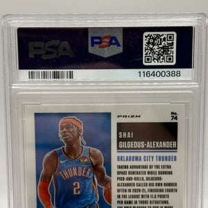 2020 Contenders Optic - Shai Gilgeous Alexander Red #74 PSA 9 FRENLY BRICKS - Open 7 Days