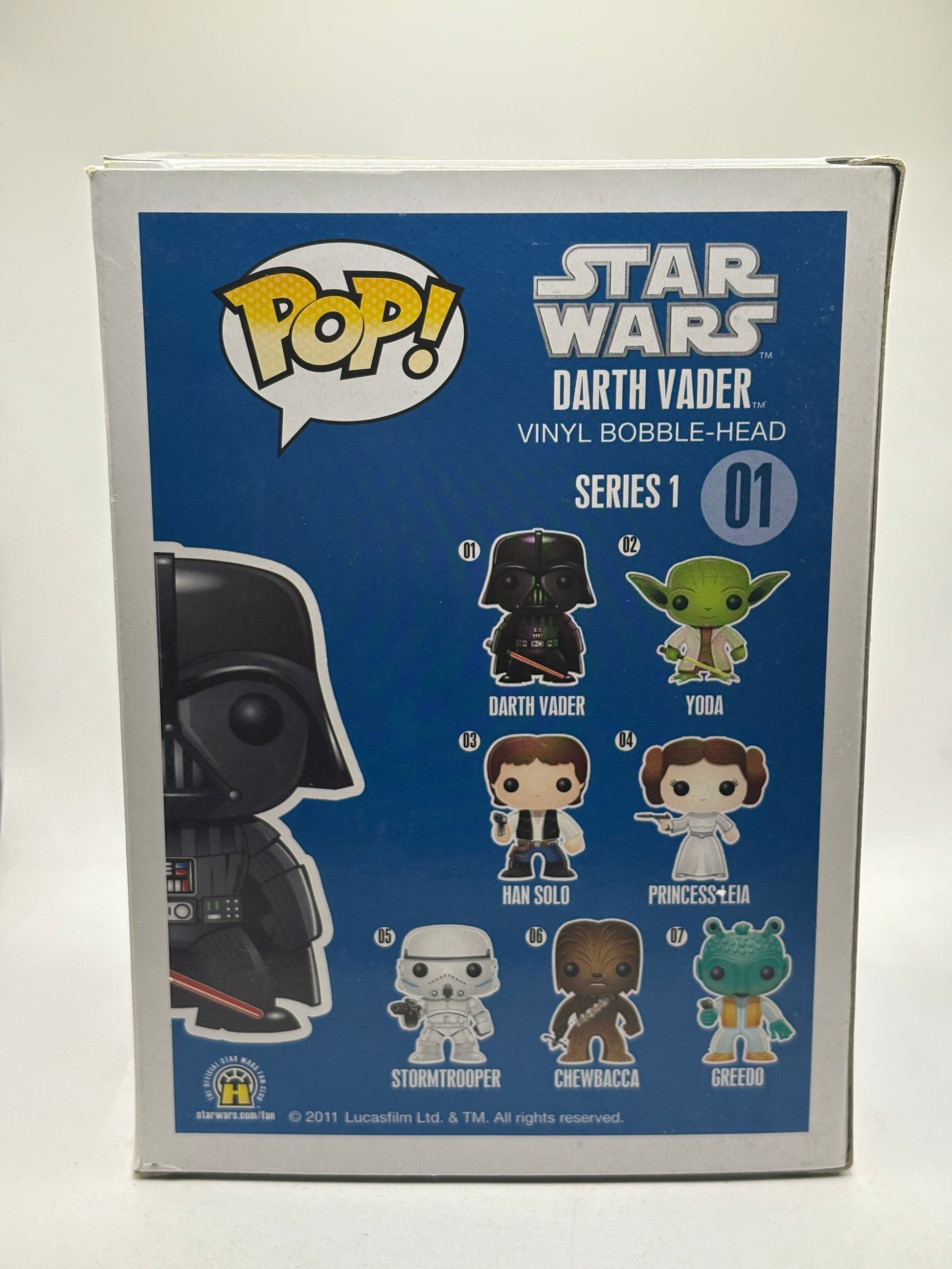 Funko POP! Star Wars #01 Darth Vader 2012 Release BIG TEXT