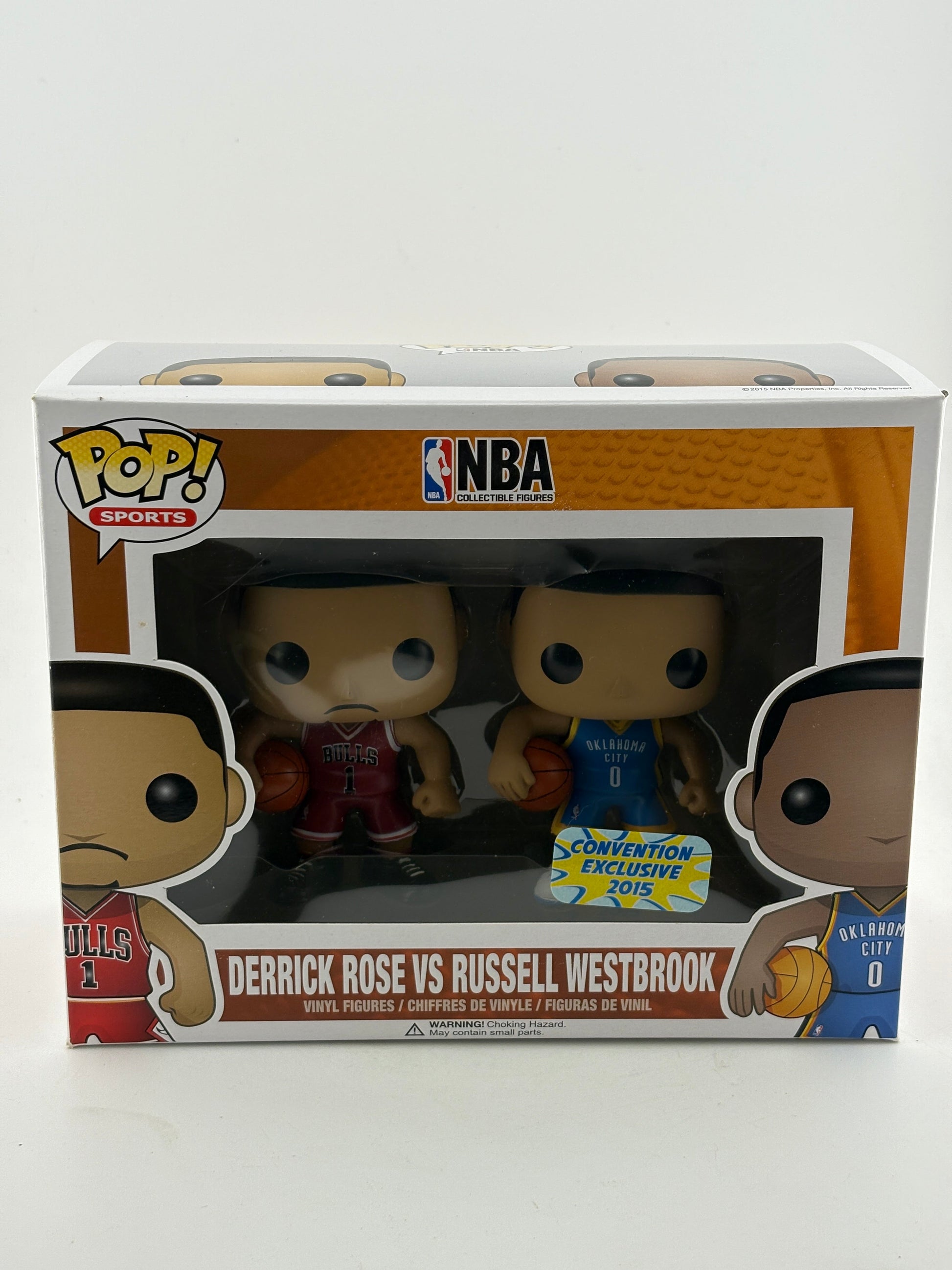 Funko POP! Sports NBA Derrick Rose vs Russell Westbrook 2 Pack 2015 Convention Exclusive FRENLY BRICKS - Open 7 Days