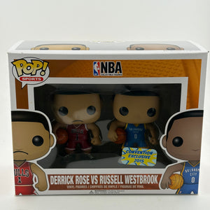 Funko POP! Sports NBA Derrick Rose vs Russell Westbrook 2 Pack 2015 Convention Exclusive FRENLY BRICKS - Open 7 Days
