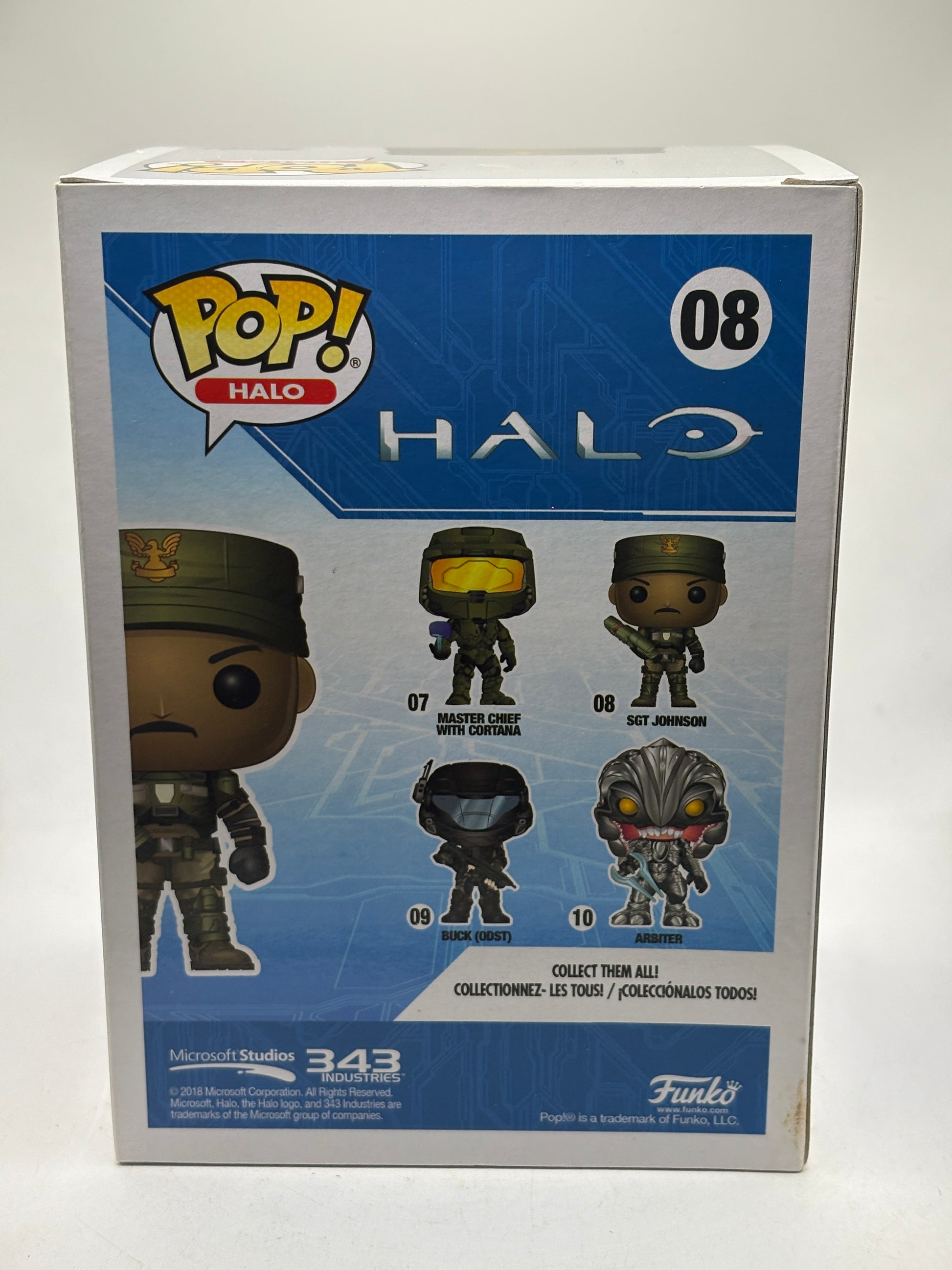 Funko POP! Halo #08 Sgt Johnson Vinyl Figure Video Game