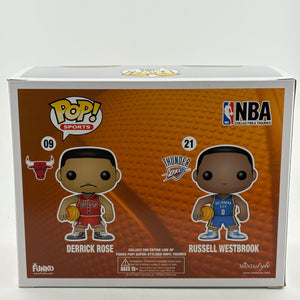 Funko POP! Sports NBA Derrick Rose vs Russell Westbrook 2 Pack 2015 Convention Exclusive FRENLY BRICKS - Open 7 Days