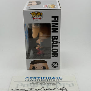 Funko POP! WWE #34 Finn Balor Vinyl Figure Signed with COA FRENLY BRICKS - Open 7 Days