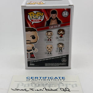 Funko POP! WWE #34 Finn Balor Vinyl Figure Signed with COA FRENLY BRICKS - Open 7 Days