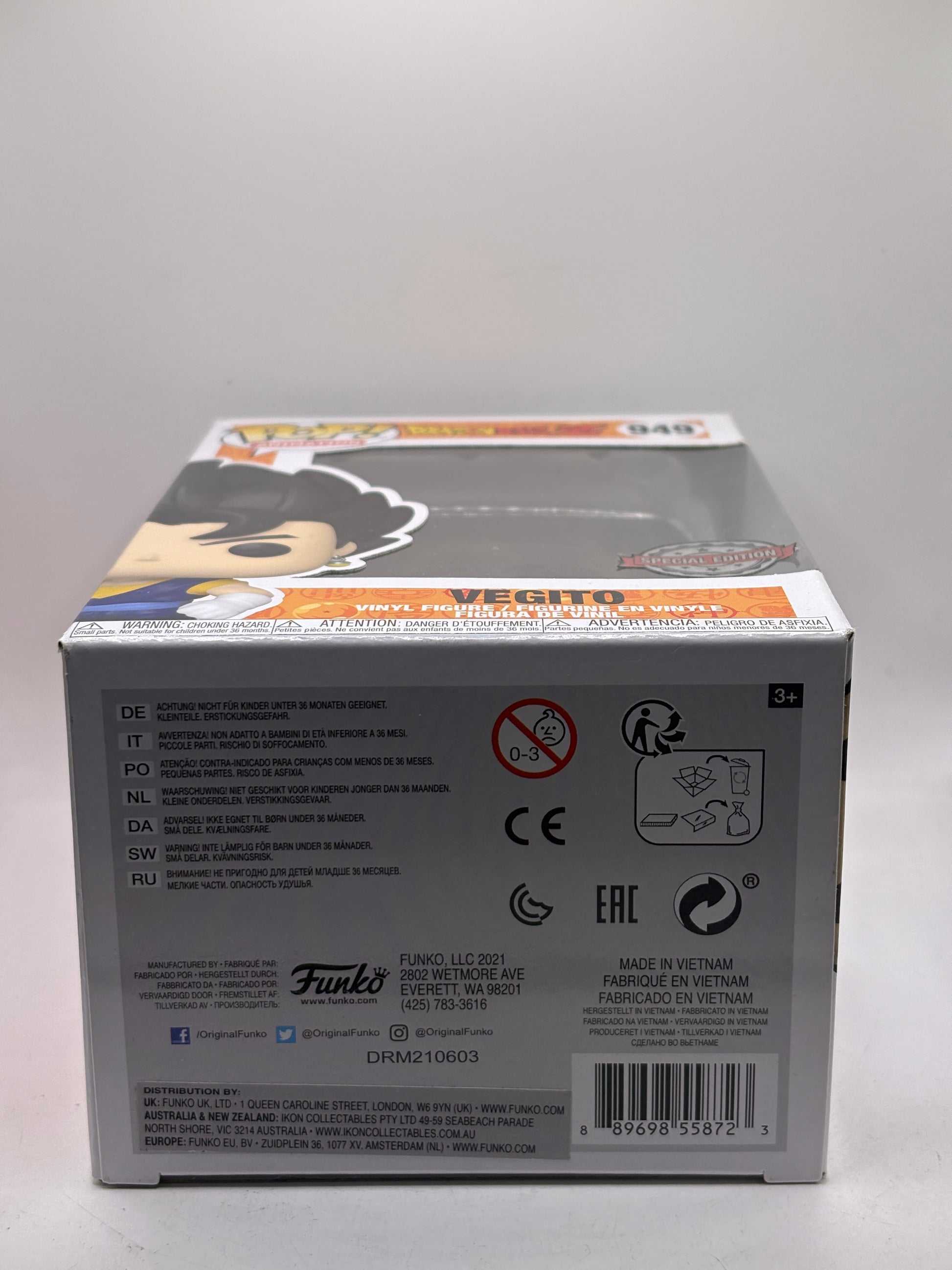 Funko POP! Animation Dragon Ball Z #949 Vegito Special Edition
