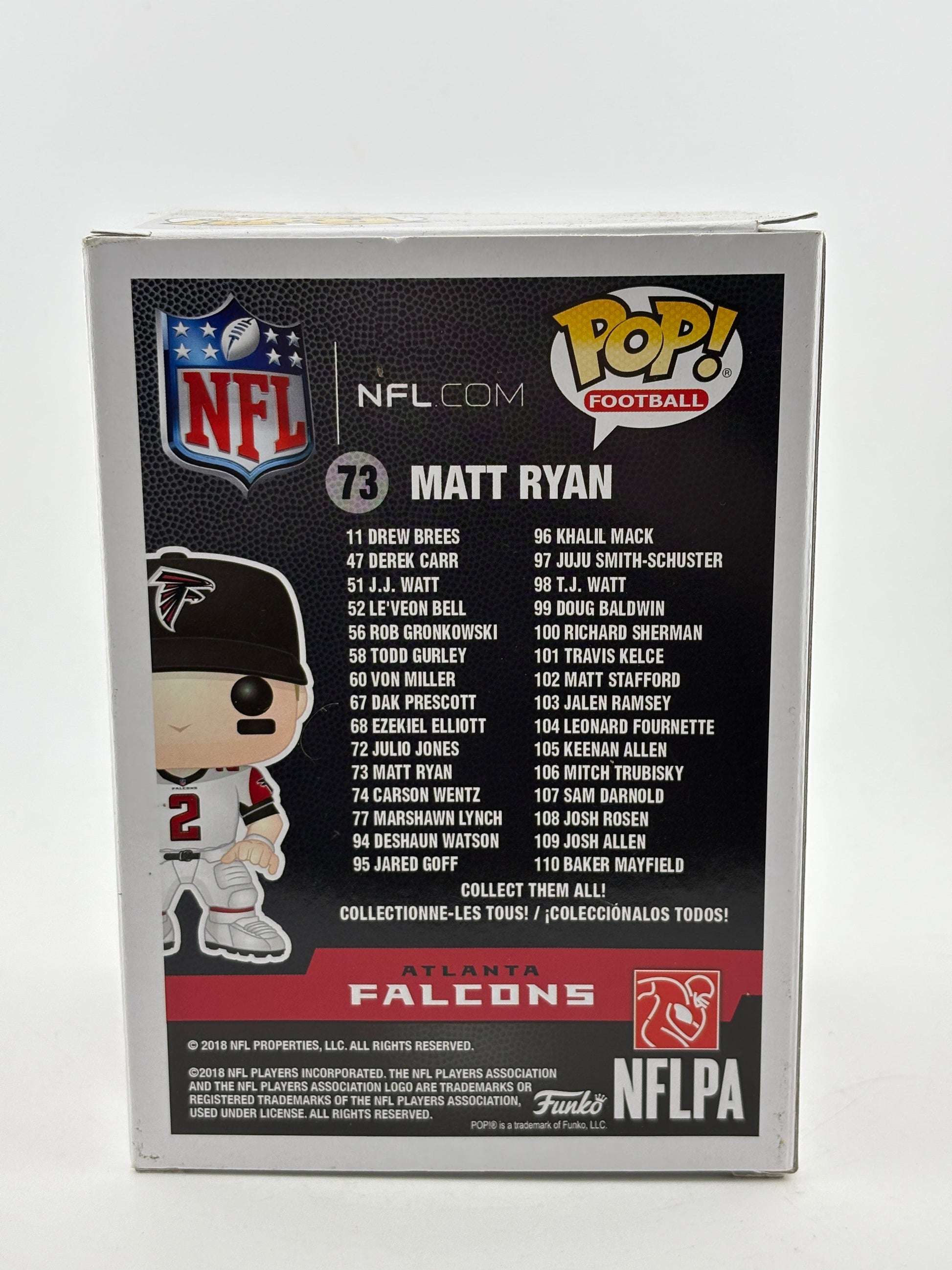 Funko POP! Football Atlanta Falcons #73 Matt Ryan Vinyl Figure FRENLY BRICKS - Open 7 Days