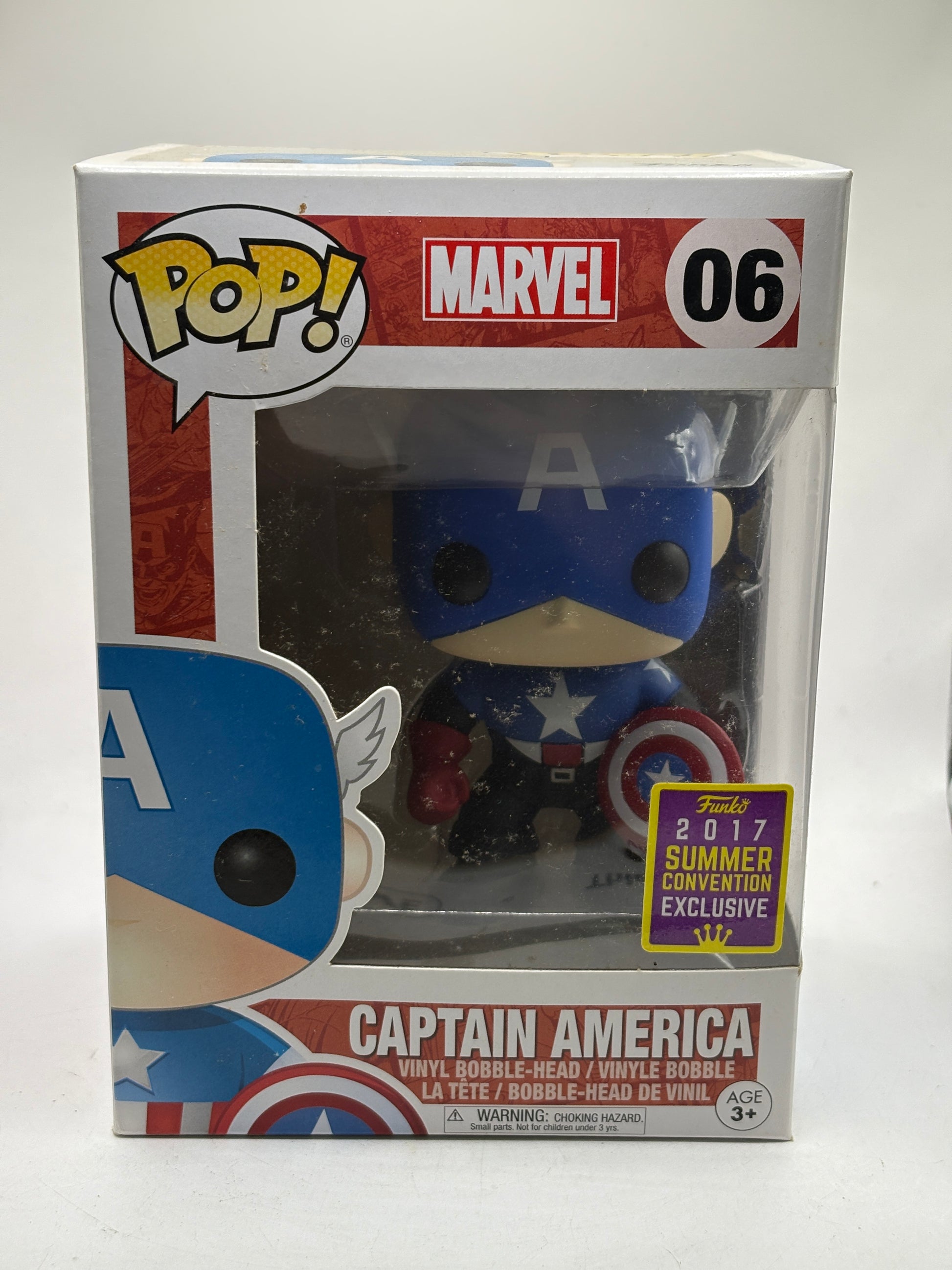 Funko POP! Marvel #06 Captain America 2017 Summer Convention Exclusive