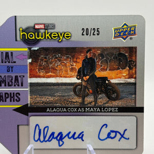 2023 Upper Deck Marvel Studios Hawkeye 20/25 Alaqua Cox as Maya Lopez Auto FRENLY BRICKS - Open 7 Days